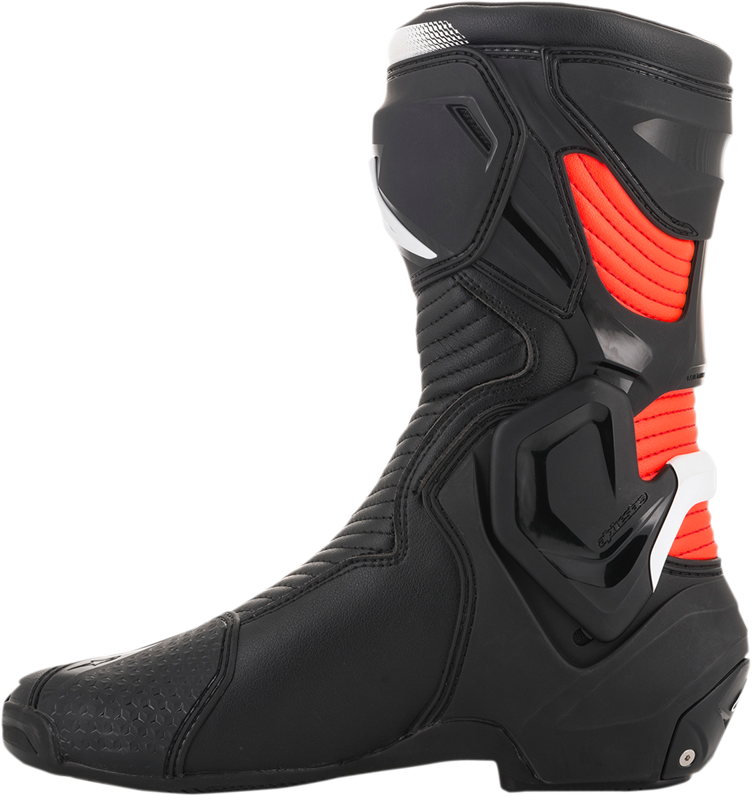 Alpinestars - SMX Plus Boots - Black/White/Red Fluorescent