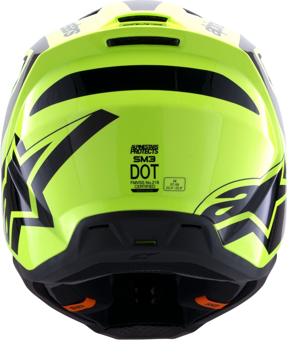 Alpinestars - SM3 Helmet - Heat - Gloss Yellow Fluo/Black