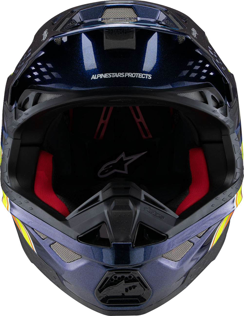 Alpinestars - Supertech M10 Helmet - TLD Edition 25 - MIPS® - Gloss Dark Blue/Orange/Yellow/Fluo Red