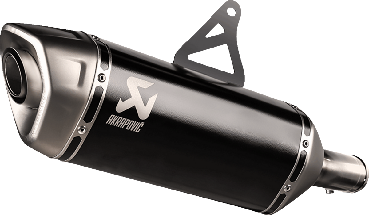 Akrapovic - S-H7SO6-HRTBL - Slip-On Line Muffler - Titanium - Black - Honda XL750 Transalp