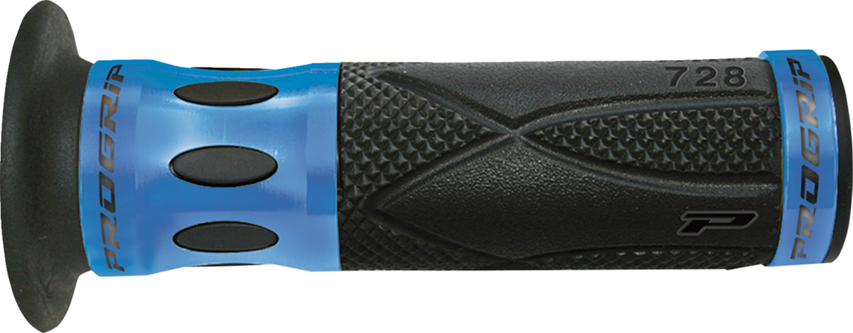 Pro Grip - 728 Superbike Grips - Open Ends - Blue