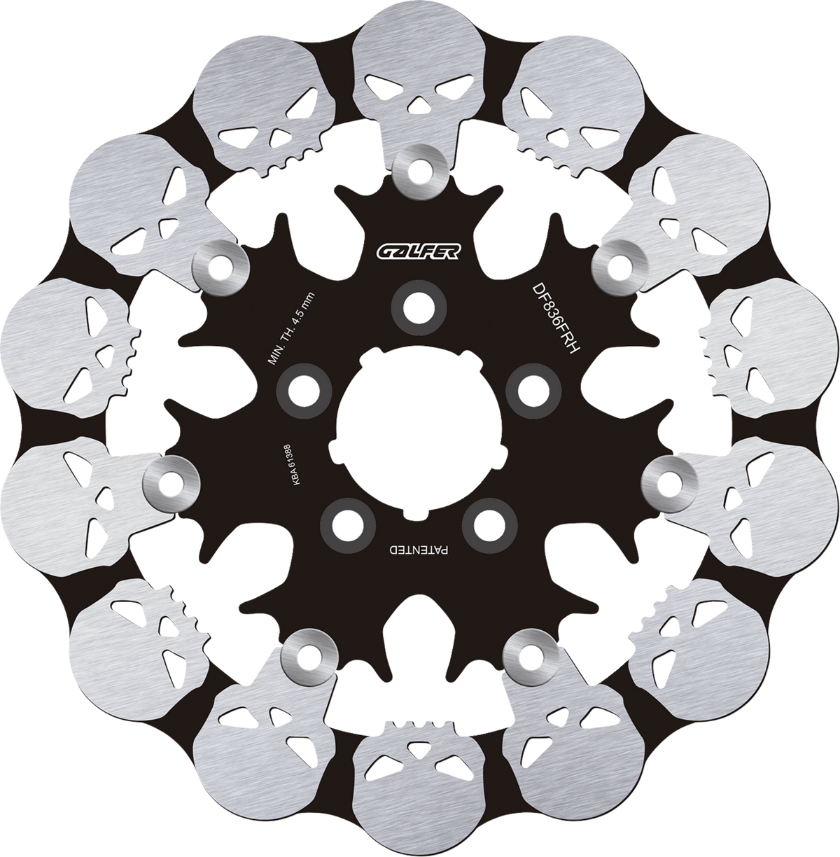 Galfer - DF836FRH - DISC W FLOATING (C. STEEL) SKULL DESIGN 300X5MM
