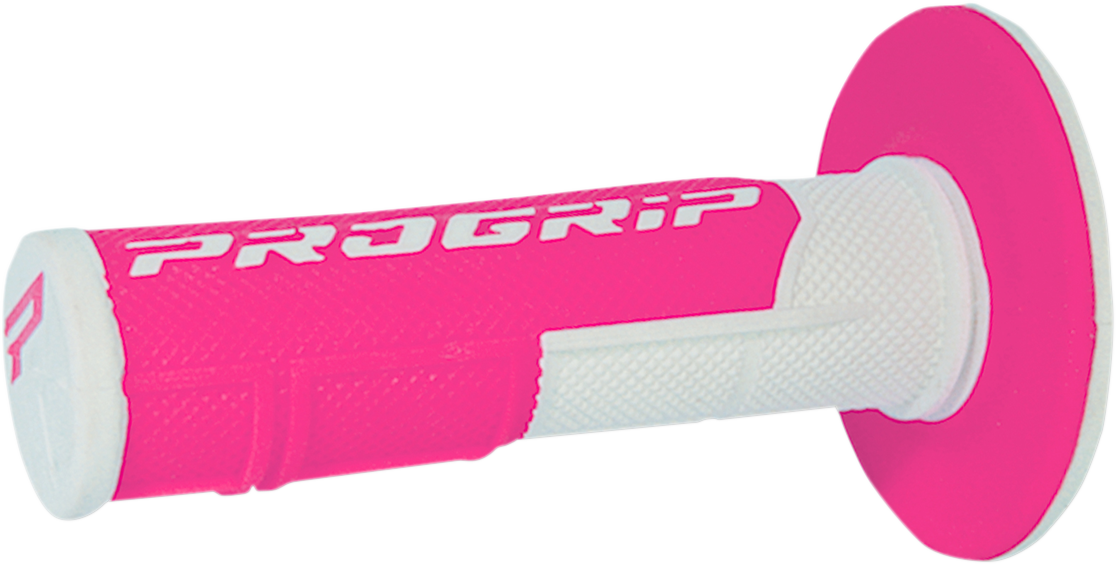 Pro Grip - 801 Hybrid Duo-Density Cross Grips - White/Fluorescent Pink
