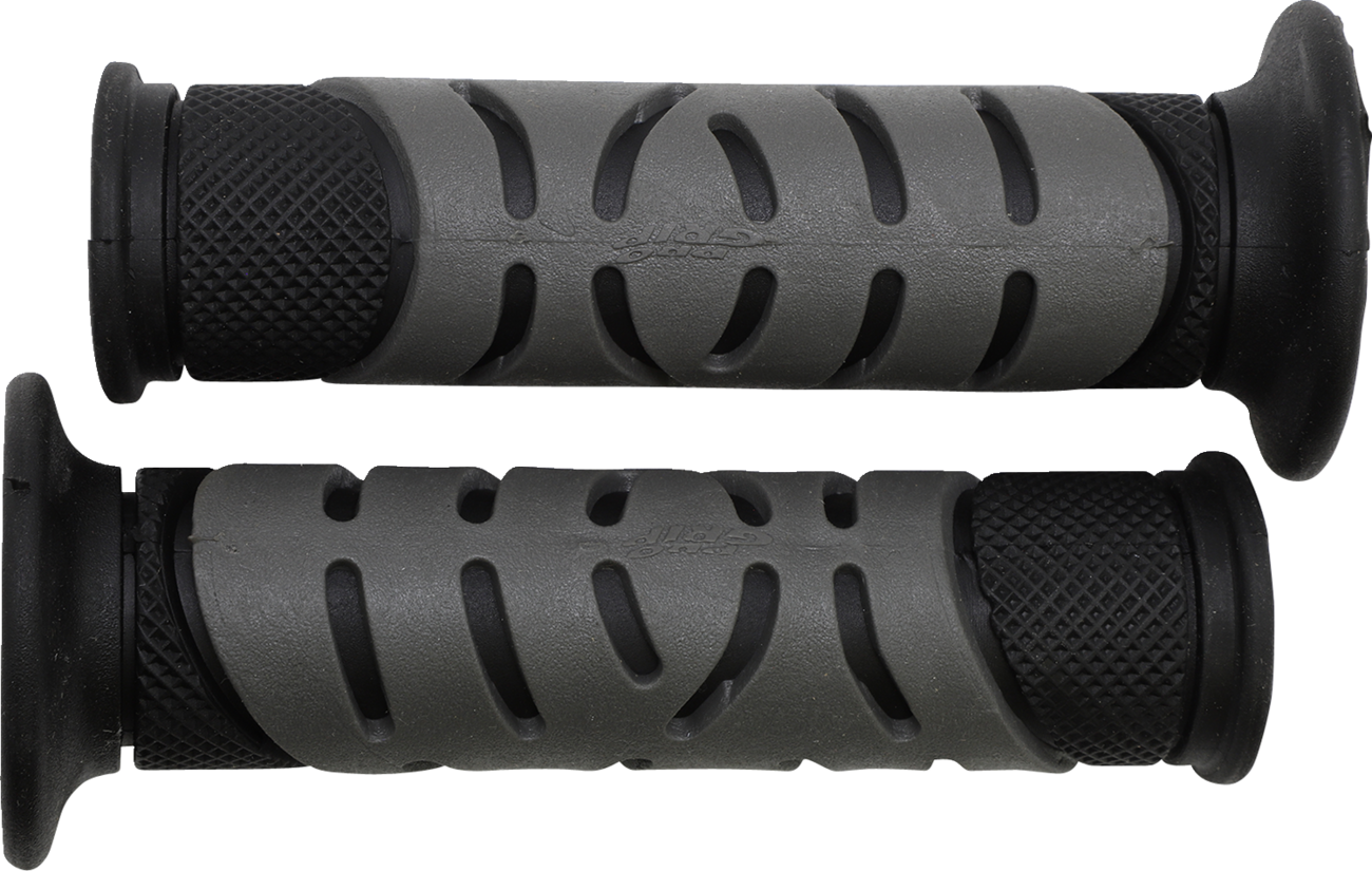 Pro Grip - 719 Dual Density Sportbike Grips - Open Ends - Black/Gray
