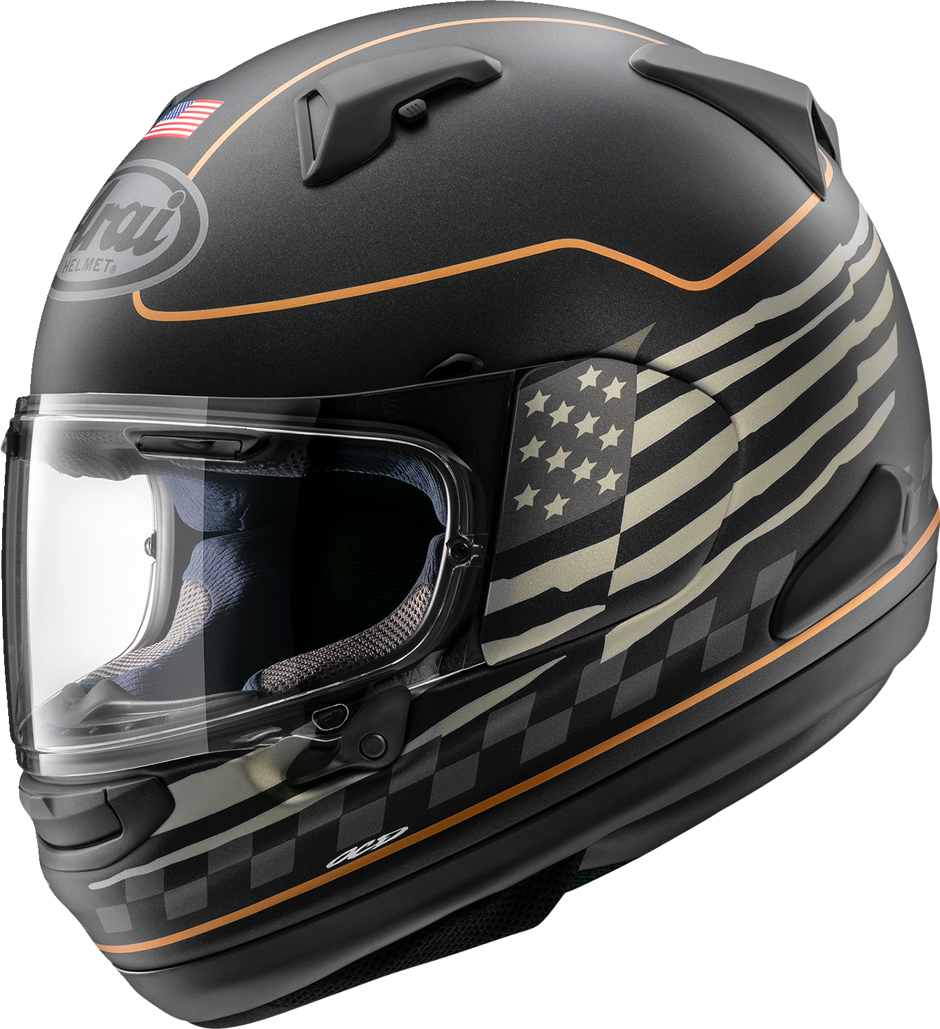 Arai Helmets - Signet-X Helmet - US Flag - Black Frost