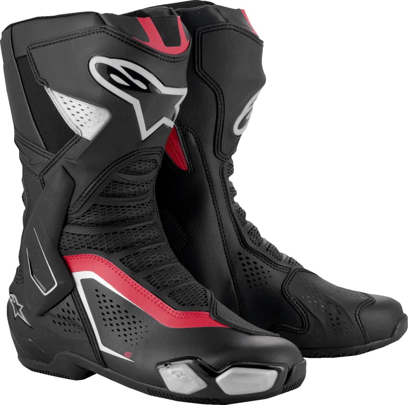 Alpinestars - SMX-6 V3 Vented Boots - Black/Silver/Red