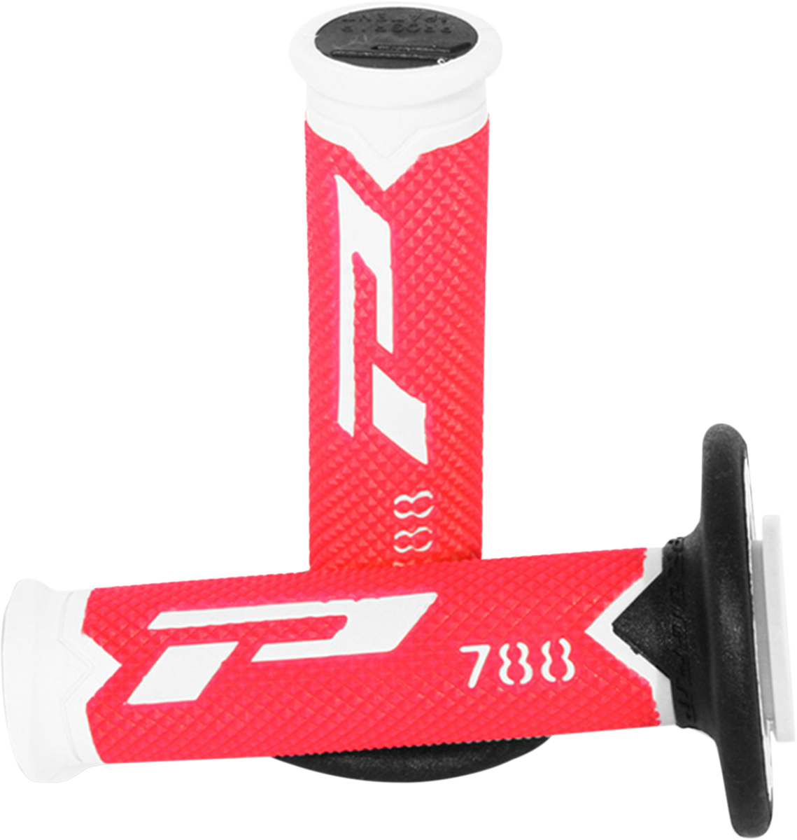 Pro Grip - Cross Triple Density 788 Grips - White/Red/Black