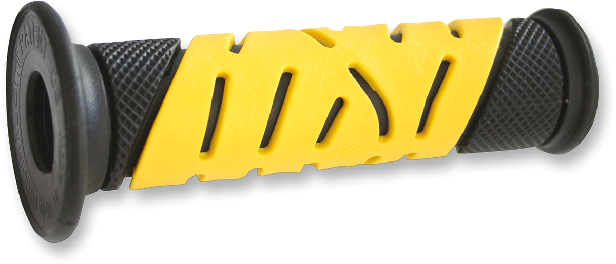 Pro Grip - 719 Dual Density Sportbike Grips - Open Ends - Black/Yellow