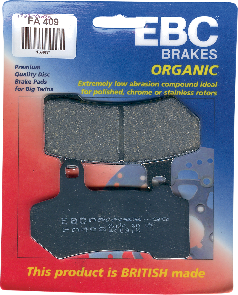 EBC - FA409 - Organic Brake Pads
