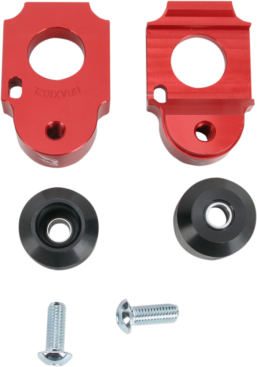 Driven Racing - DRAX-102-RD - Axle Block Sliders - Suzuki - Red