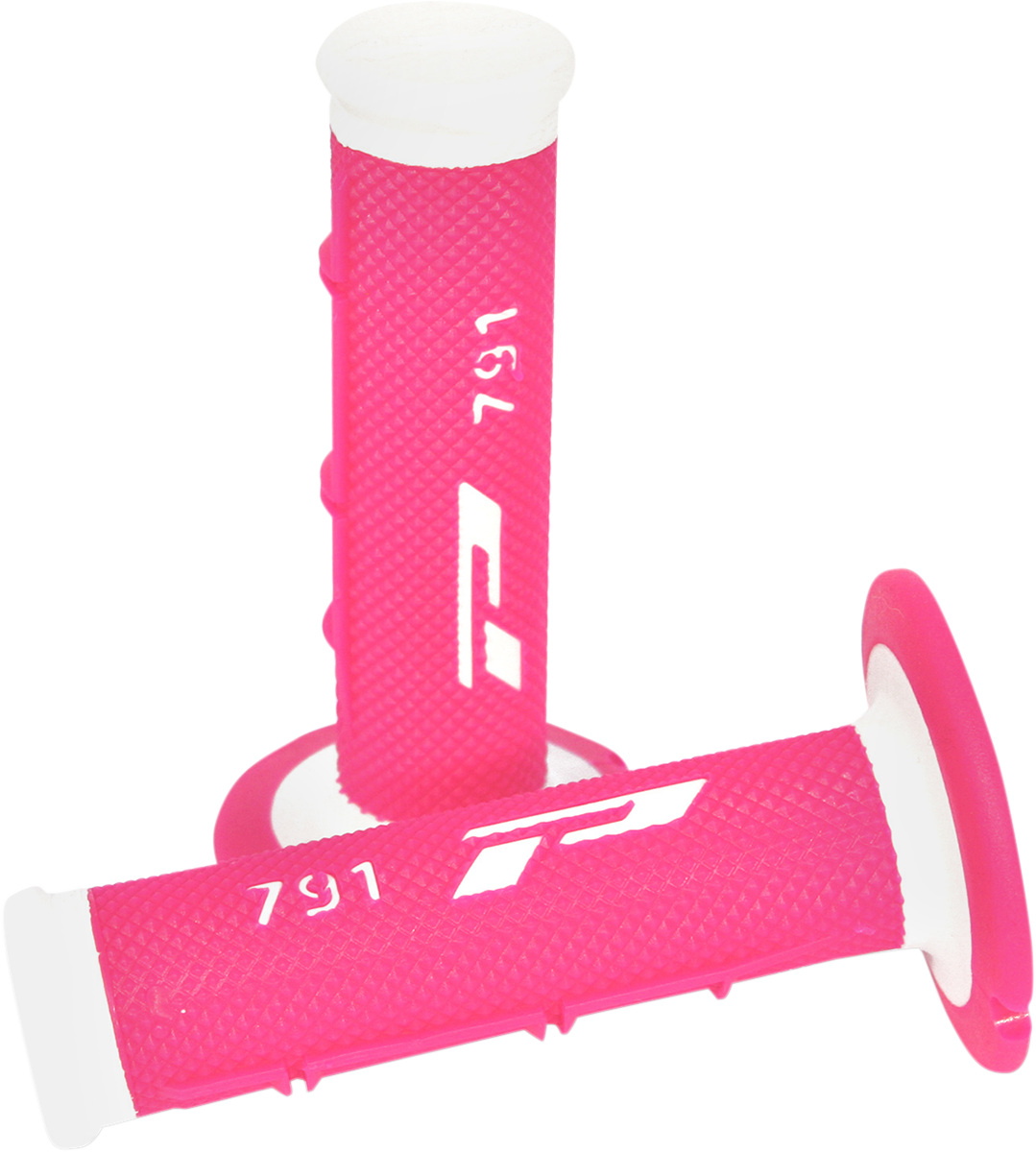 Pro Grip - Triple Density 791 Grips - White/Fluorescent Pink