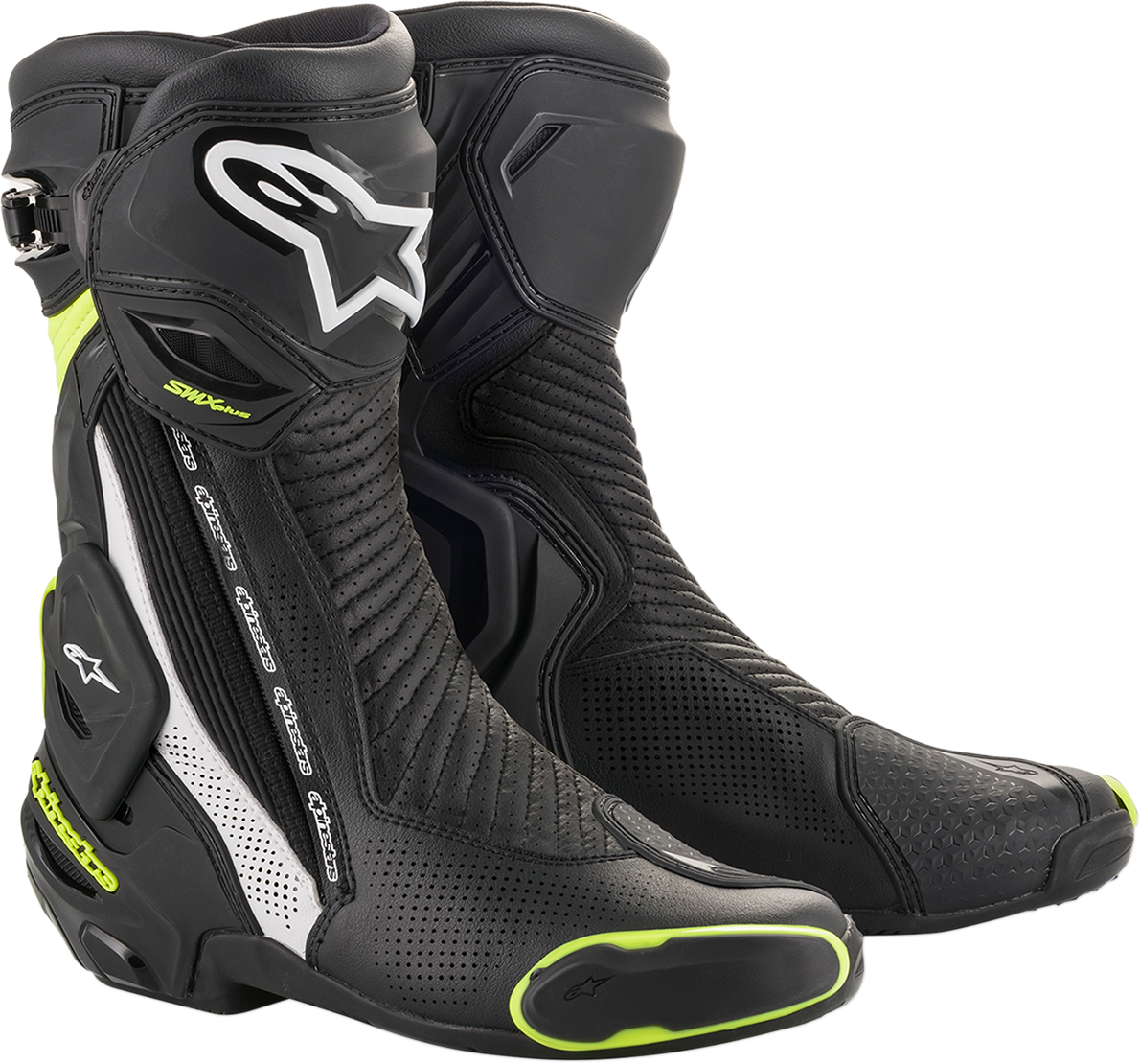 Alpinestars - SMX Plus Vented Boots - Black/White/Yellow