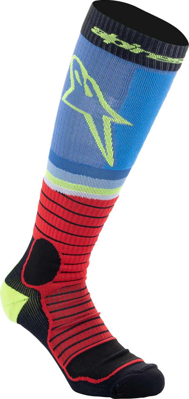 Alpinestars - MX Pro Socks - Black/Red/Blue/Yellow
