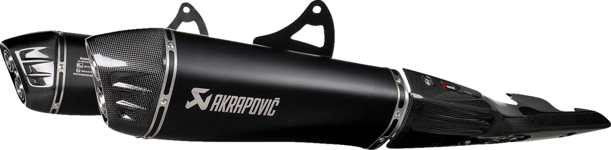 Akrapovic - S-S13SO4-HRAATBL/1 - Slip-On Line Mufflers - Titanium Black - Suzuki GSX-1300R Hayabusa