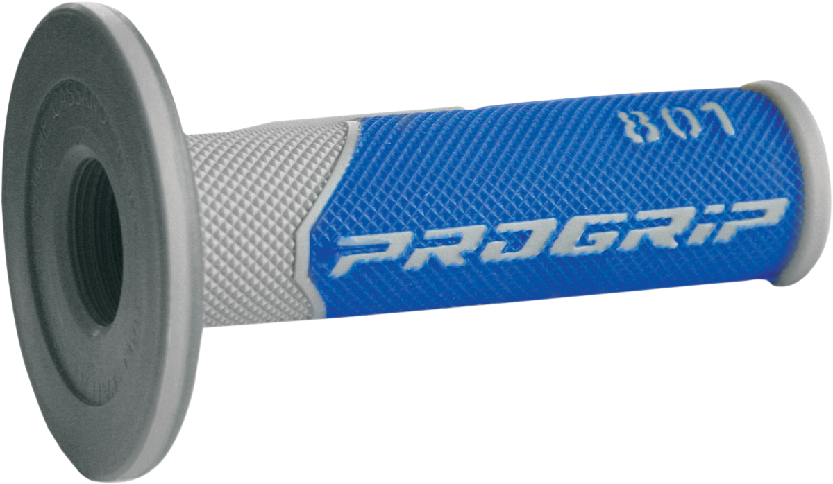 Pro Grip - 801 Hybrid Duo-Density Cross Grips - Gray/Blue