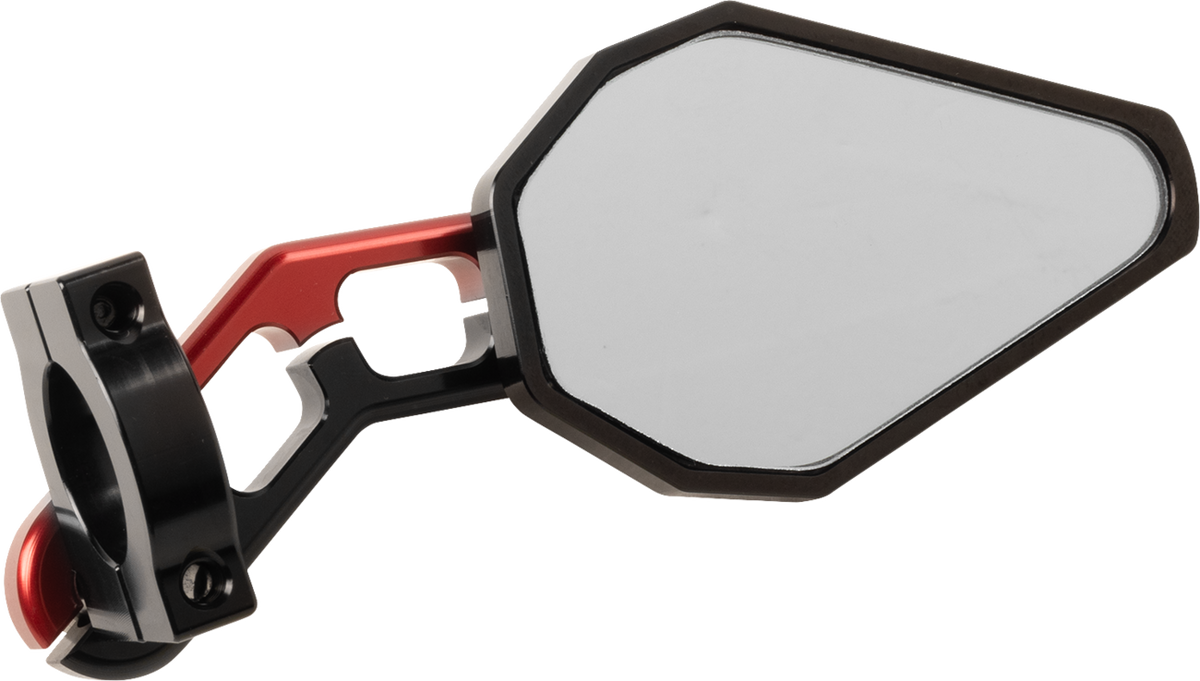 Driven Racing - DXM-RD - Mirror - D-Axis - Side View - Hexagon - Red - Each