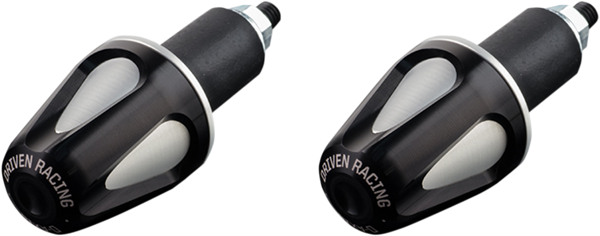 Driven Racing - DXB-BK2 - D-Axis Handlebar End - Black/Silver