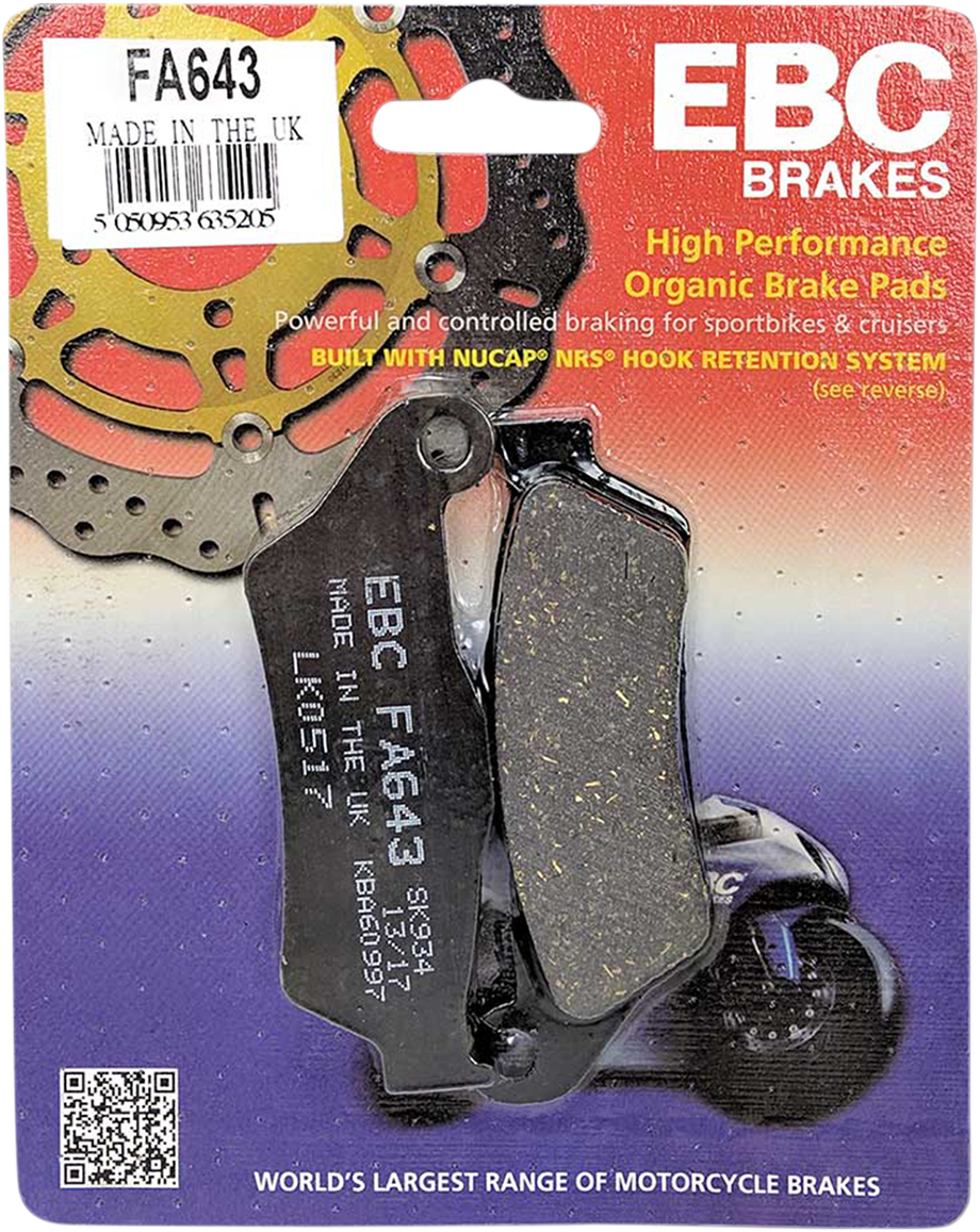 EBC - FA643 - Organic Brake Pads