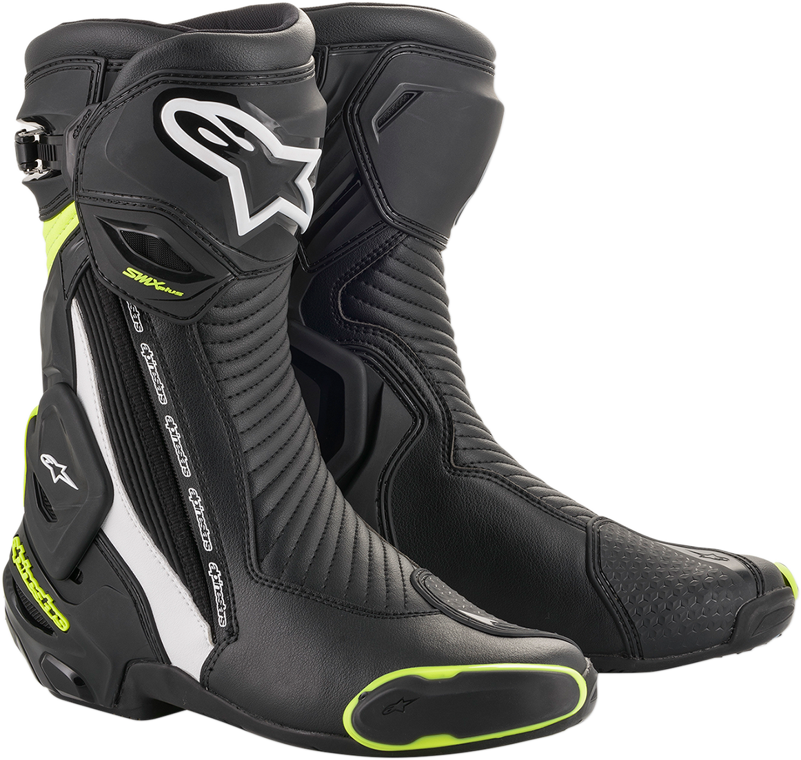 Alpinestars - SMX Plus Boots - Black/White/Yellow Fluorescent