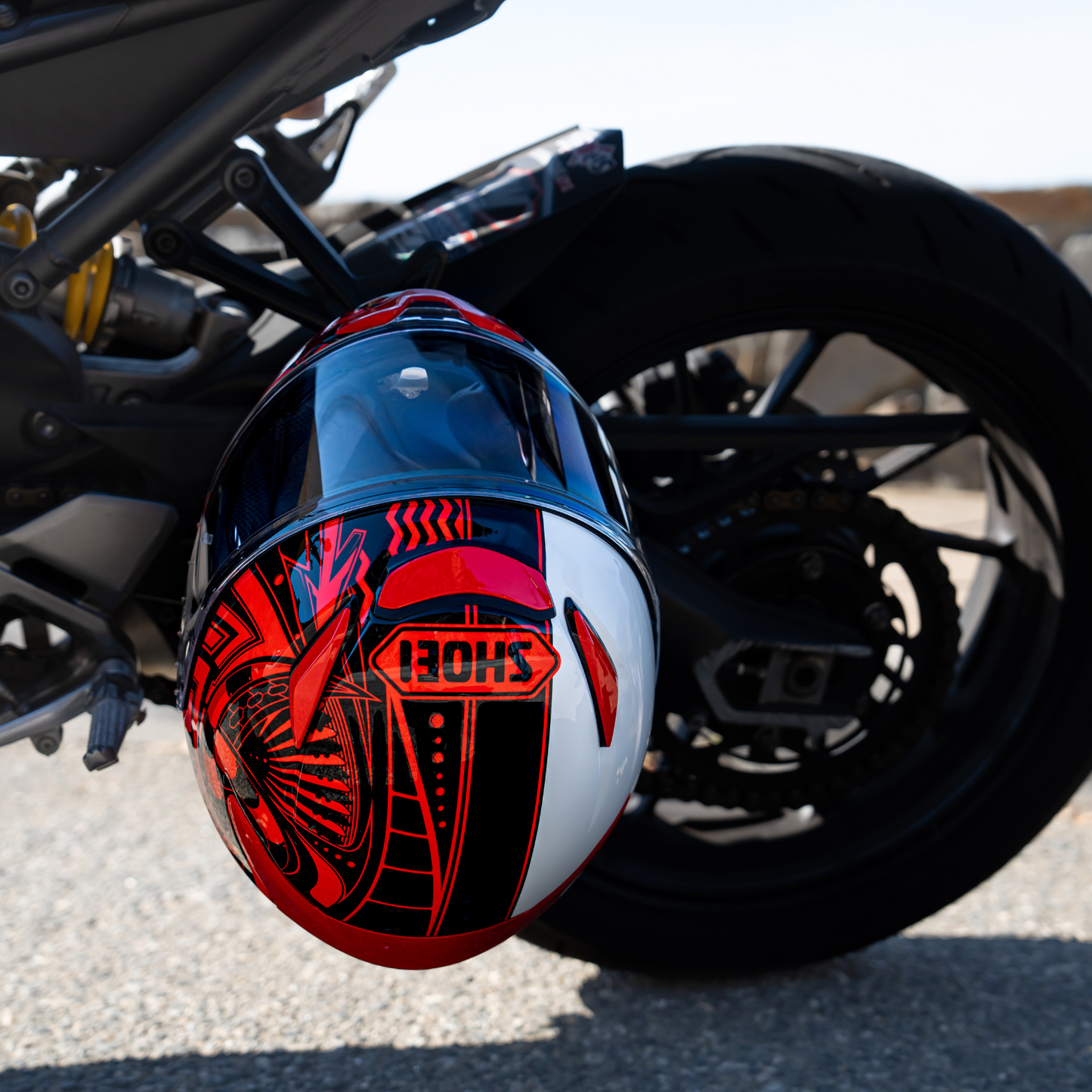 SHOEI - RF-1400 Beaut - WHITE/RED (TC1)
