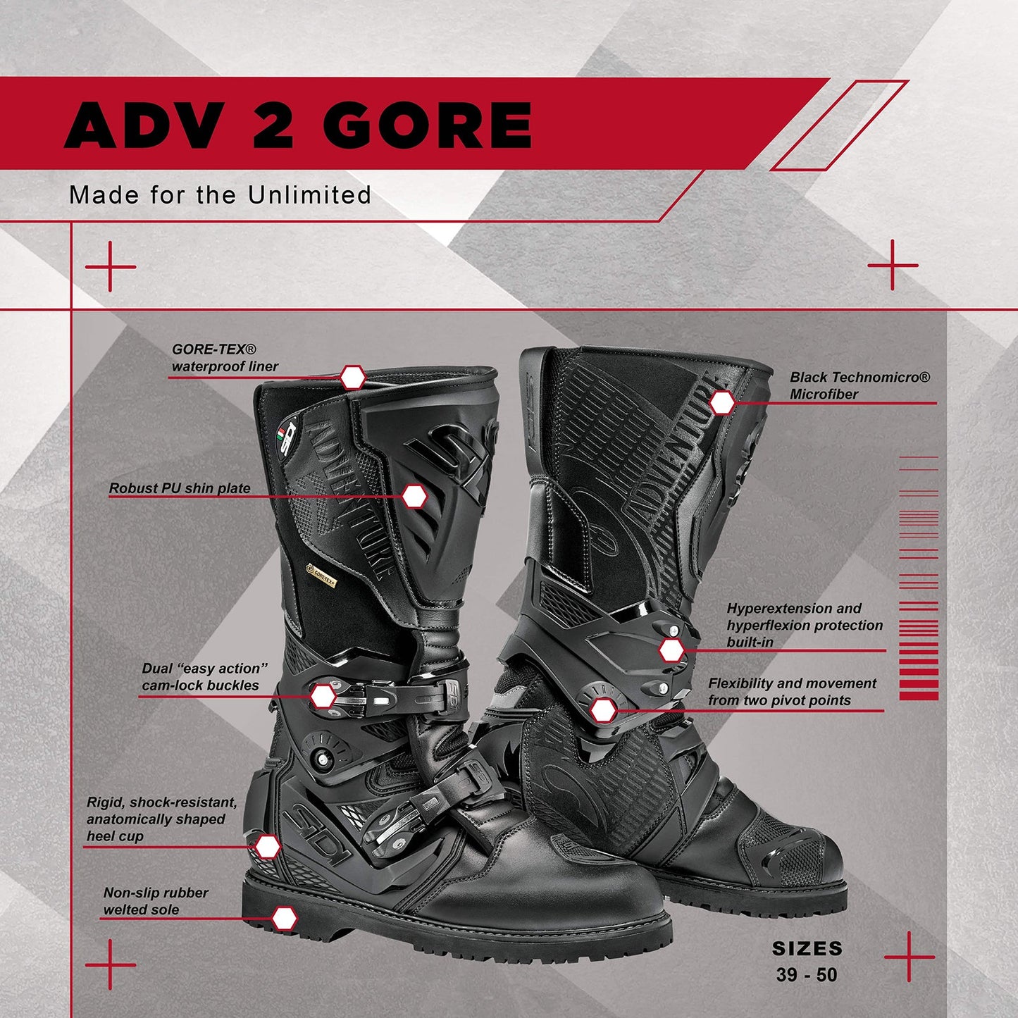 Sidi - Adventure 2 Gore Boot - MILITARY