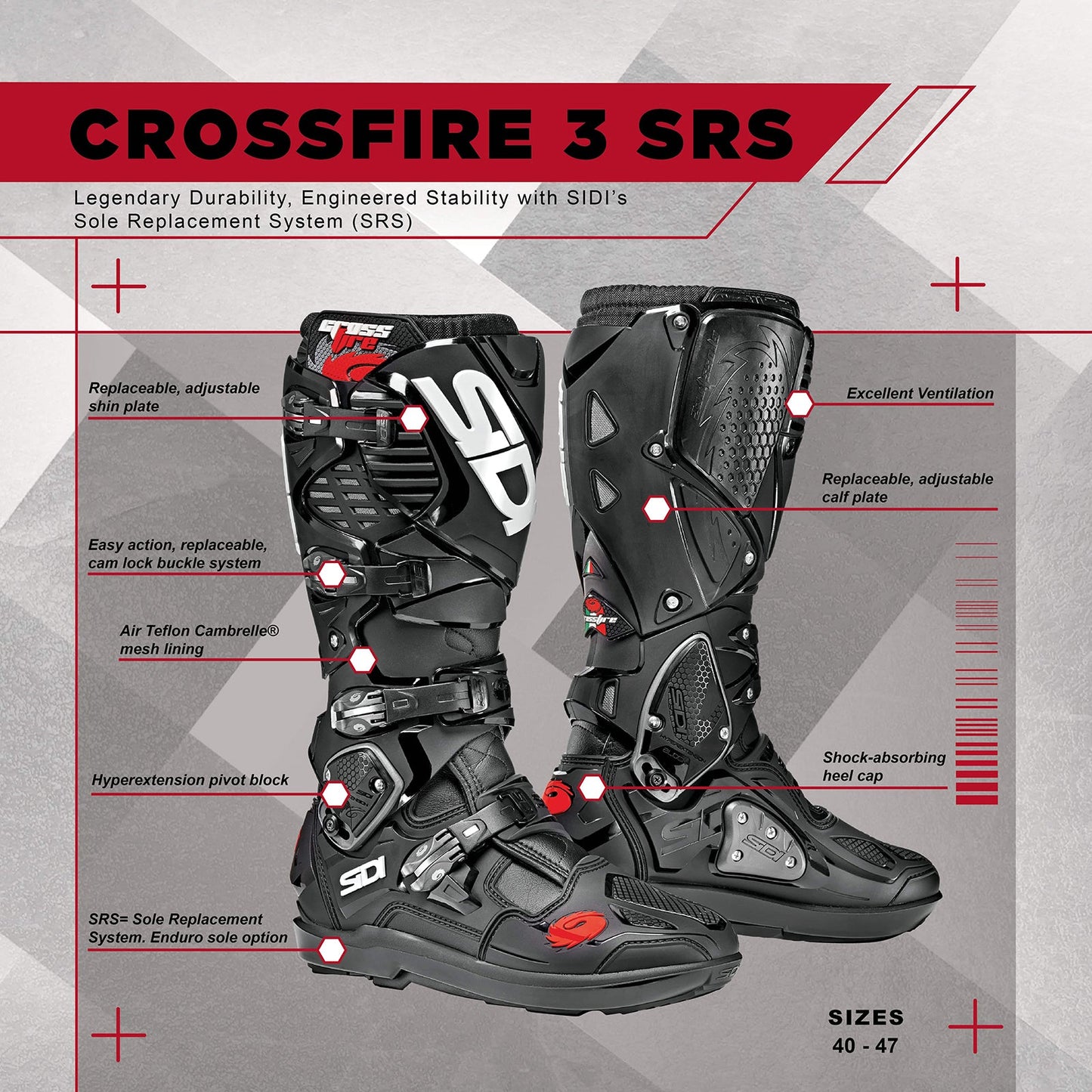 Sidi - Crossfire 3 SRS Boot - WHITE