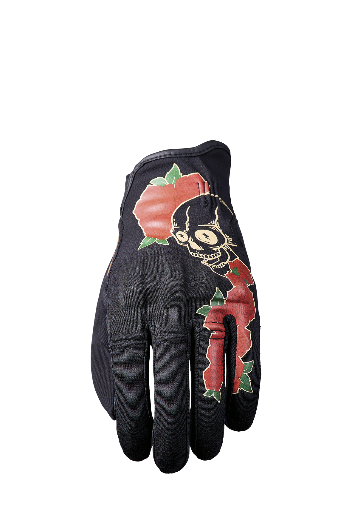 FIVE GLOVES - FLOW WOMAN - SKULL AND ROSES
