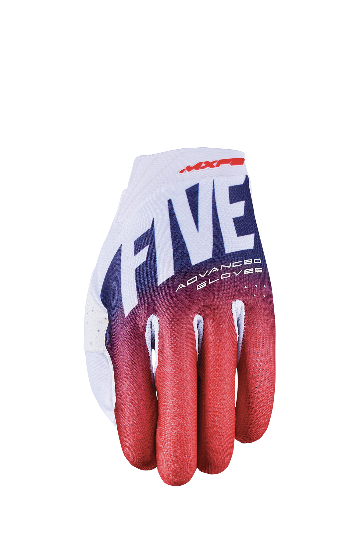 FIVE GLOVES - MXF2 EVO - SPLIT WHITE/RED/BLUE