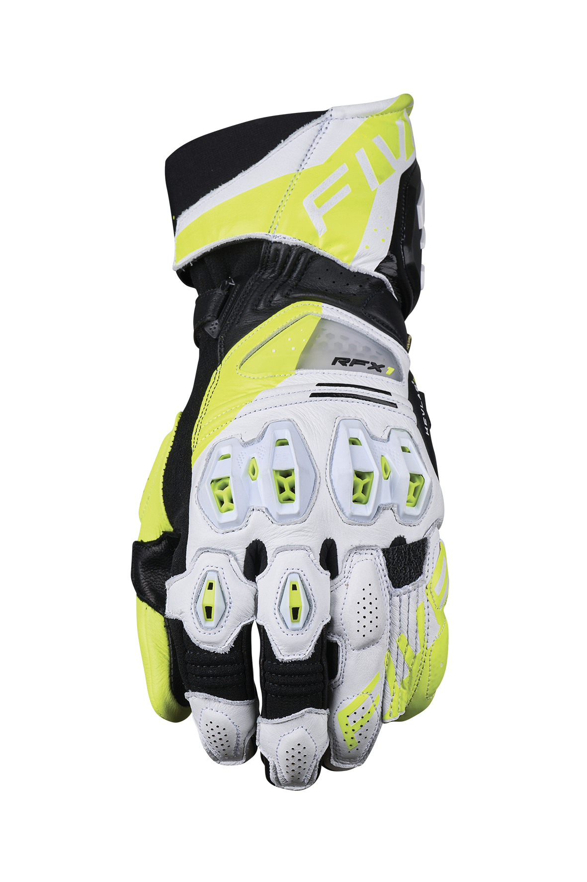 FIVE GLOVES - RFX1 EVO - WHITE/FLUO YELLOW