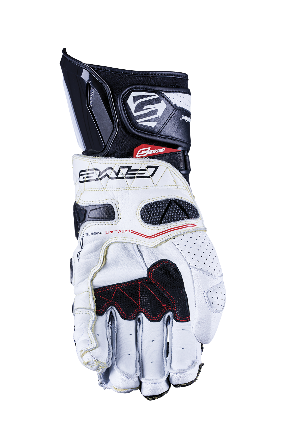 FIVE GLOVES - RFX RACE - WHITE/BLACK