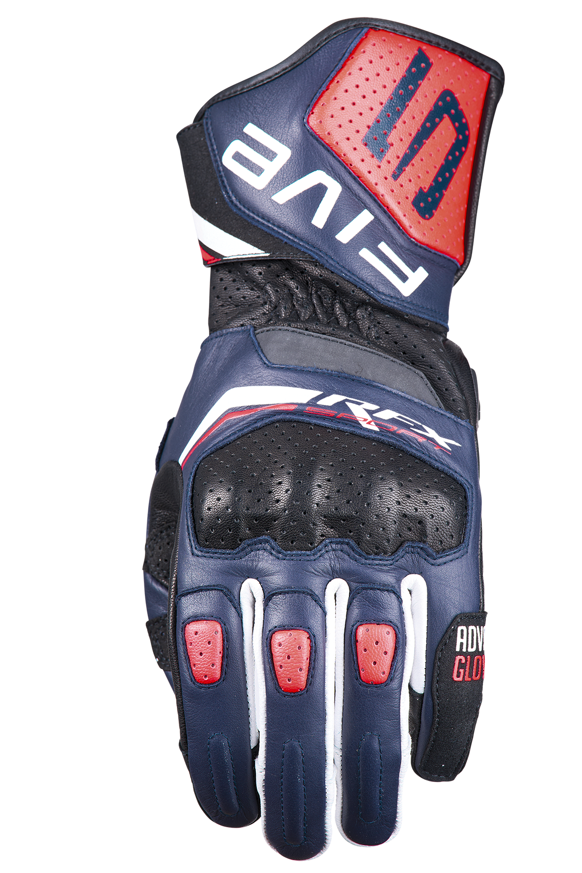 FIVE GLOVES - RFX SPORT EVO - STORM BLUE/FLUO RED/WHITE