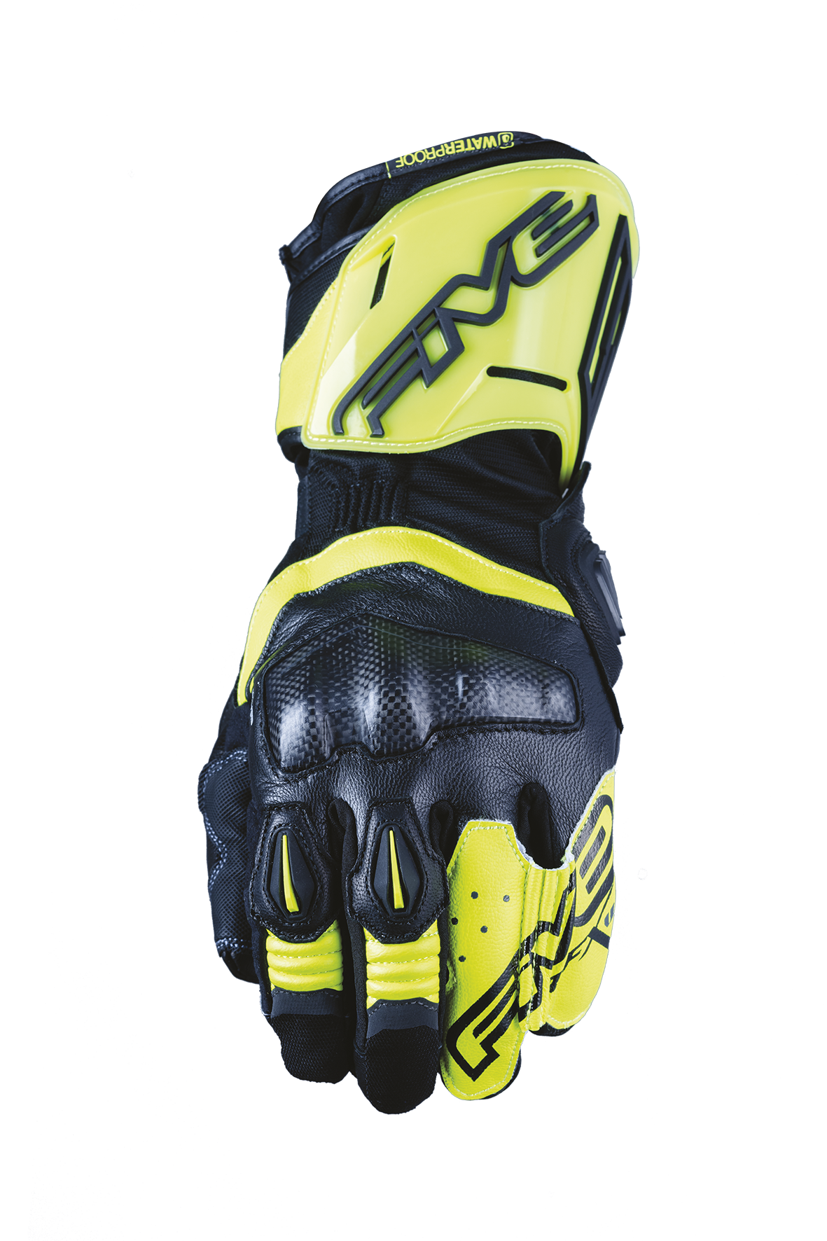 FIVE GLOVES - RFX WP - BLACK/FLUO YELLOW