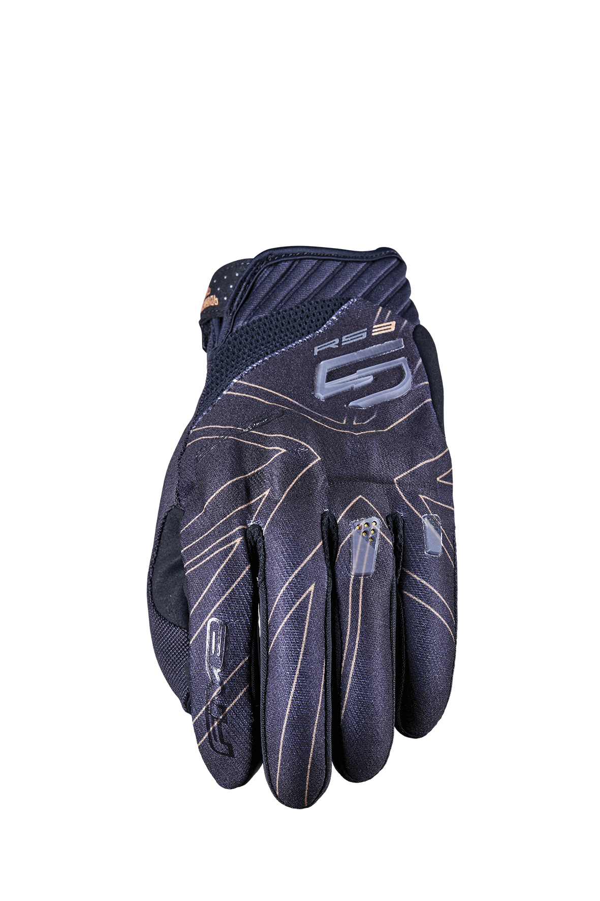 FIVE GLOVES - RS3 EVO GRAPHICS - UNION JACK BLACK/GOLD