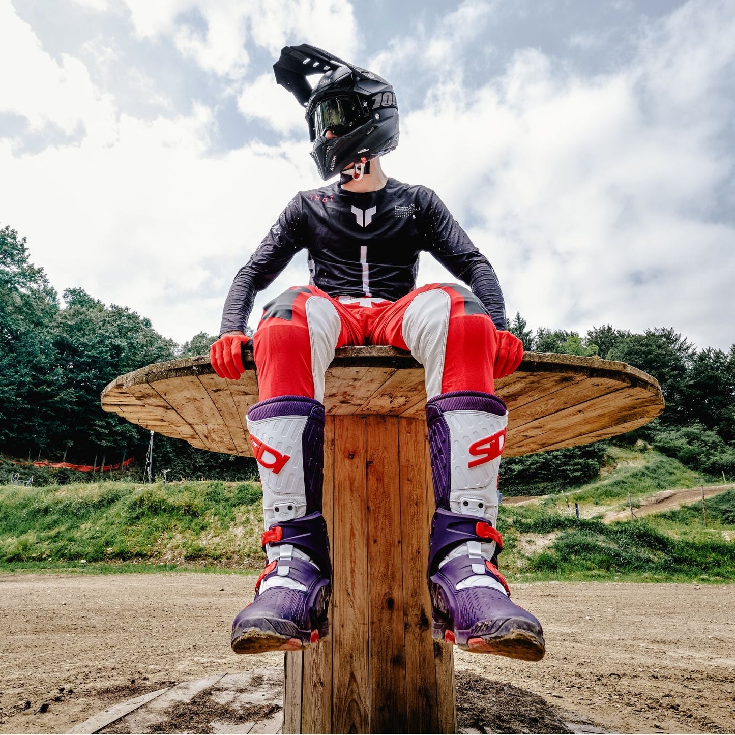 Sidi - Crossair Boot - BLACK/RED