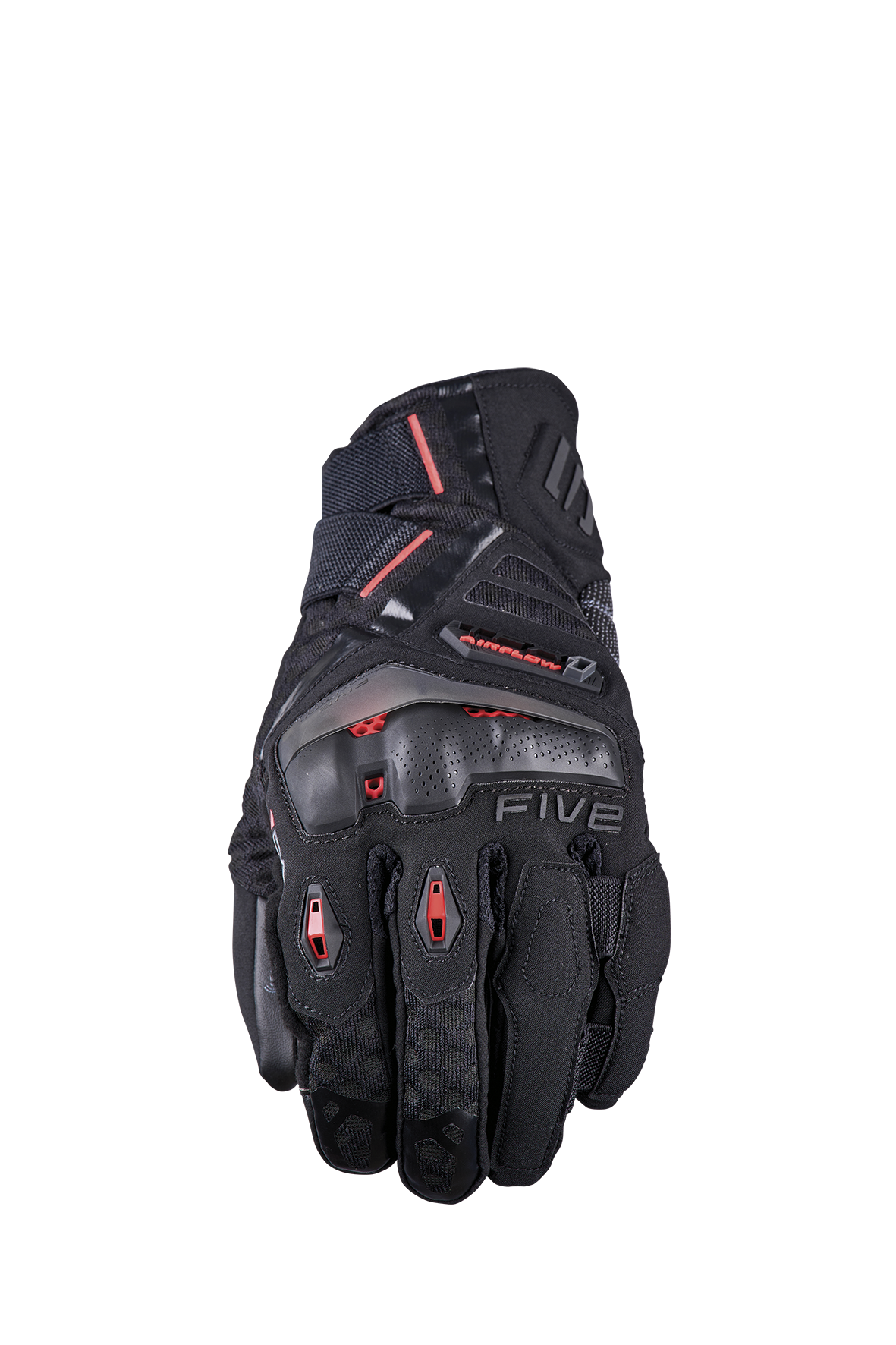 FIVE GLOVES - TFX1 AIRFLOW SHORT - Black/Fluo Red