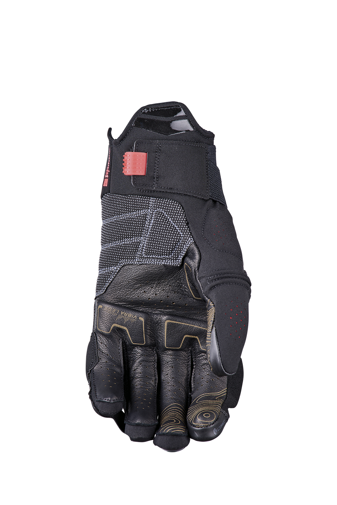 FIVE GLOVES - TFX1 AIRFLOW SHORT - Black/Fluo Red