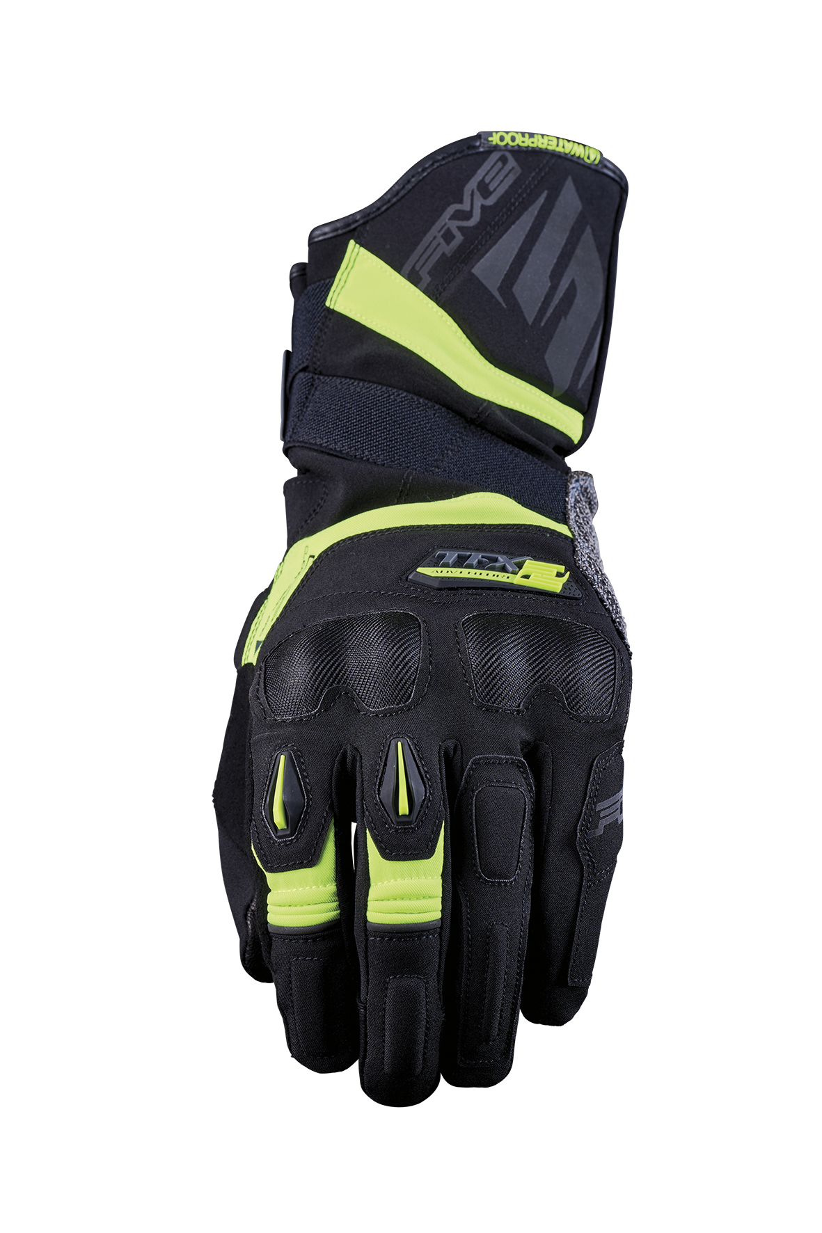 FIVE GLOVES - TFX2 WP - BLACK/FLUO YELLOW