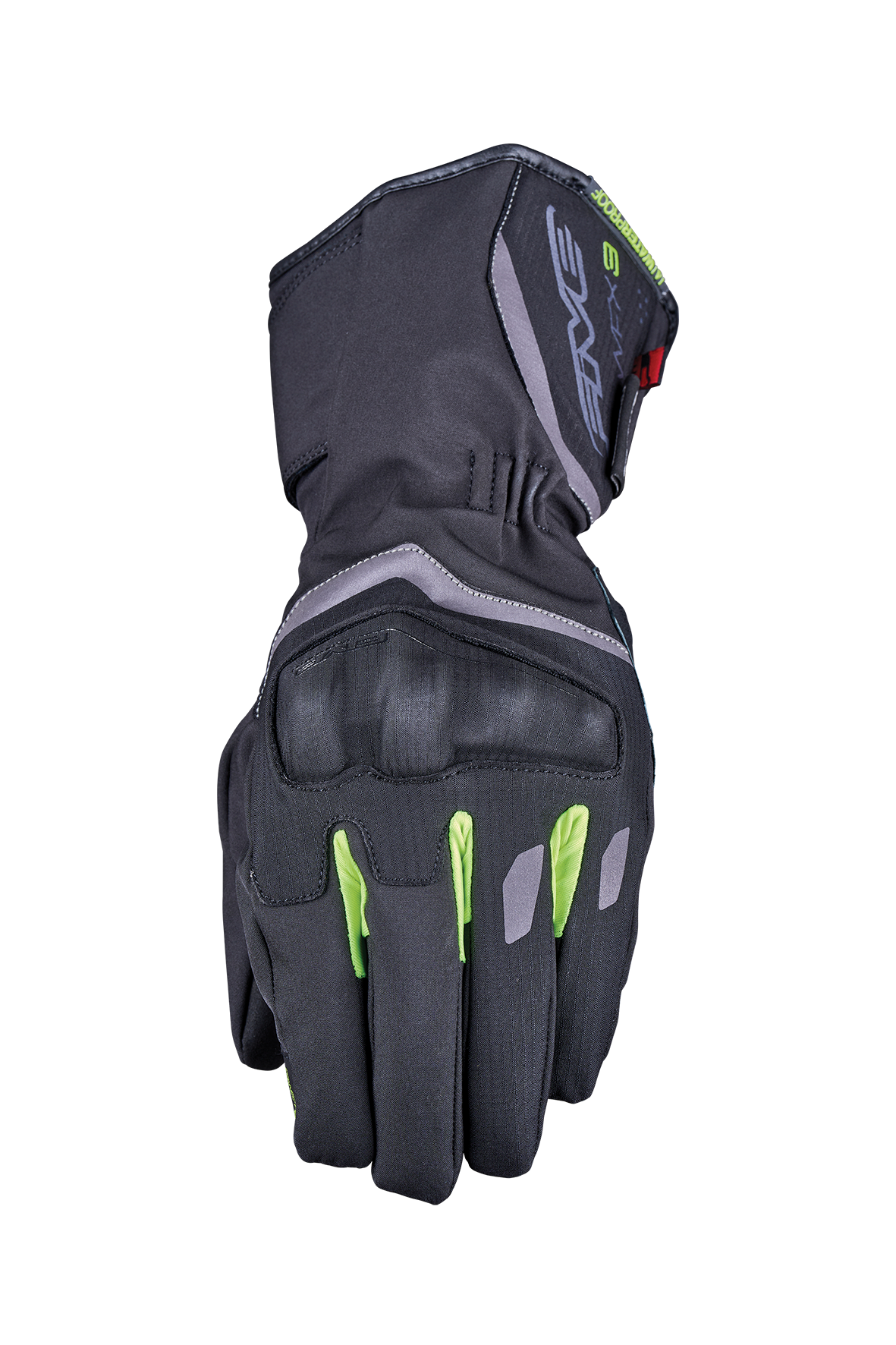 FIVE GLOVES - WFX3 EVO WP - BLACK/FLUO YELLOW