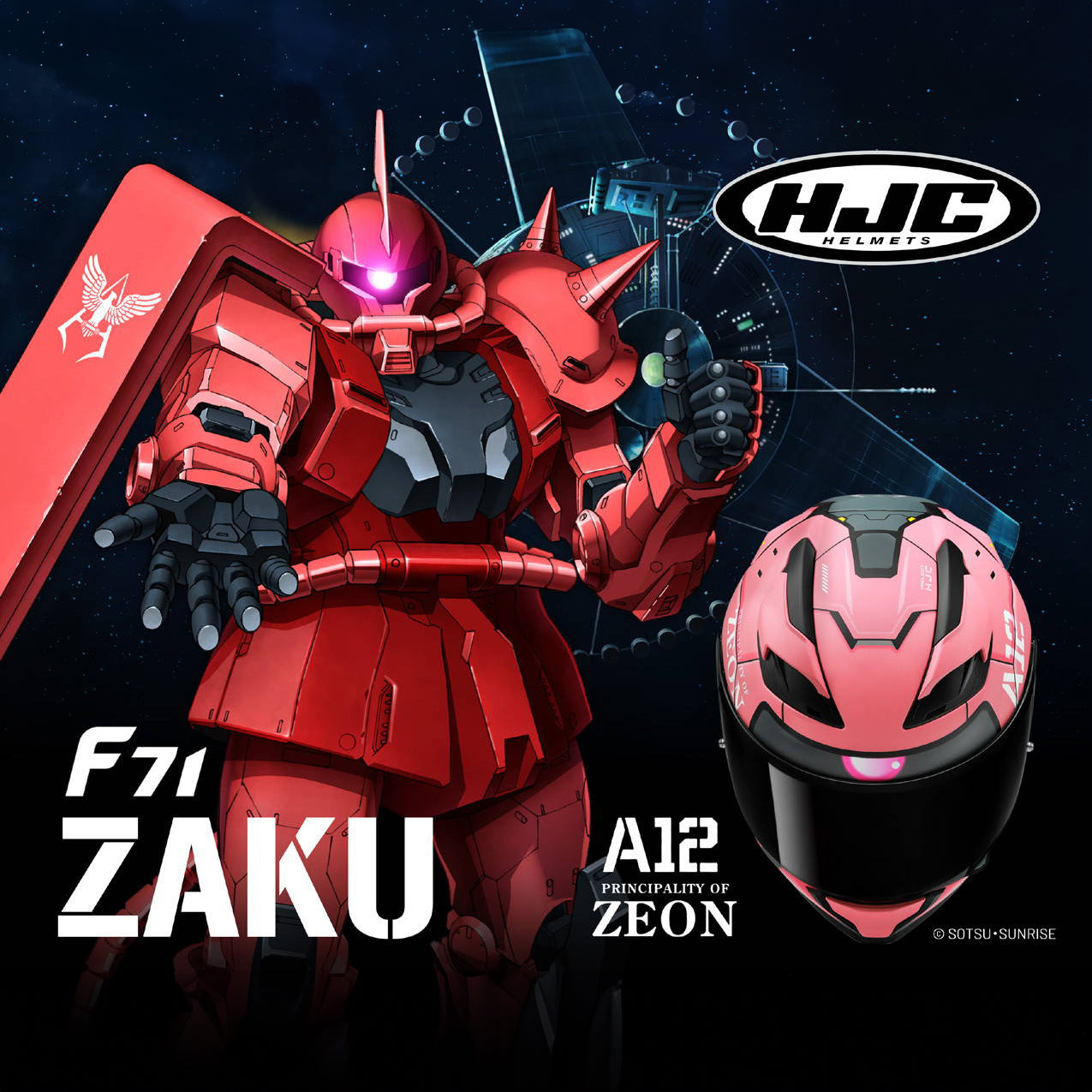 HJC - F71 Zaku Bandai Namco - MC1SF