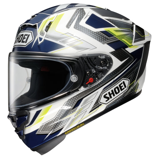 SHOEI - X-Fifteen Escalate - BLUE/WHITE/YELLOW (TC2)