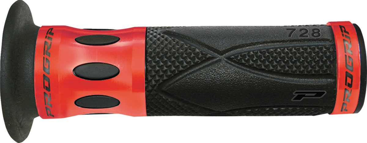 Pro Grip - 728 Superbike Grips - Open Ends - Red