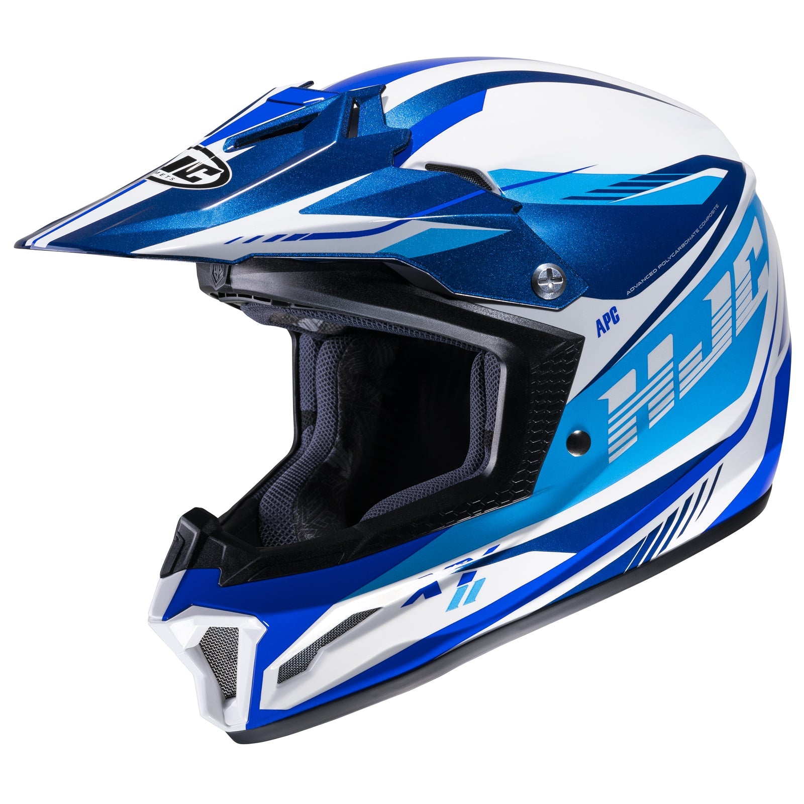 HJC Youth CL-XY 2 Drift Helmet White/Blue / Large
