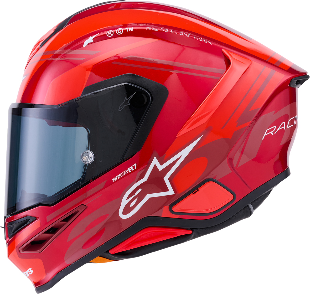 Alpinestars - Supertech R7 Helmet - 22.06 - A-Core - Gloss Red/White