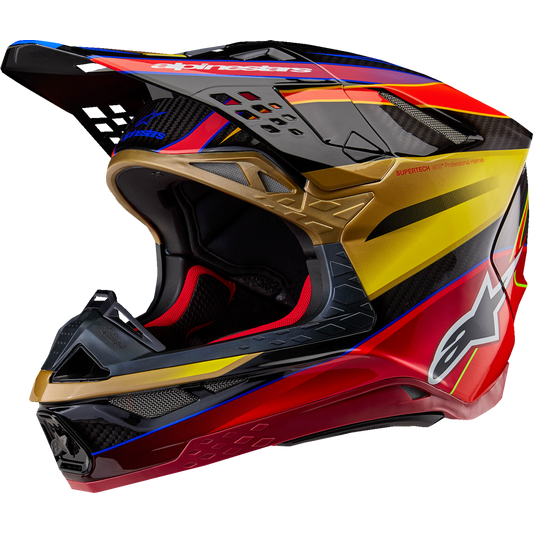 Alpinestars - Supertech M10 Helmet - Era - MIPS® - Gloss Gold/Yellow/Rio Red