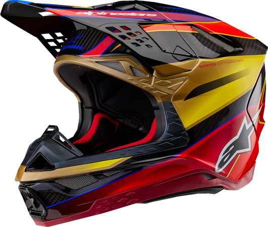 Alpinestars - Supertech M10 Helmet - Era - MIPS® - Gloss Gold/Yellow/Rio Red