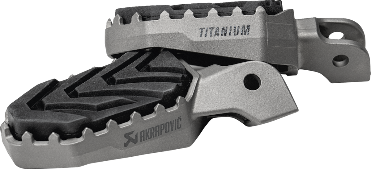 Akrapovic - F-BM13T1 - Adventure Foot Pegs - Titanium - BMW