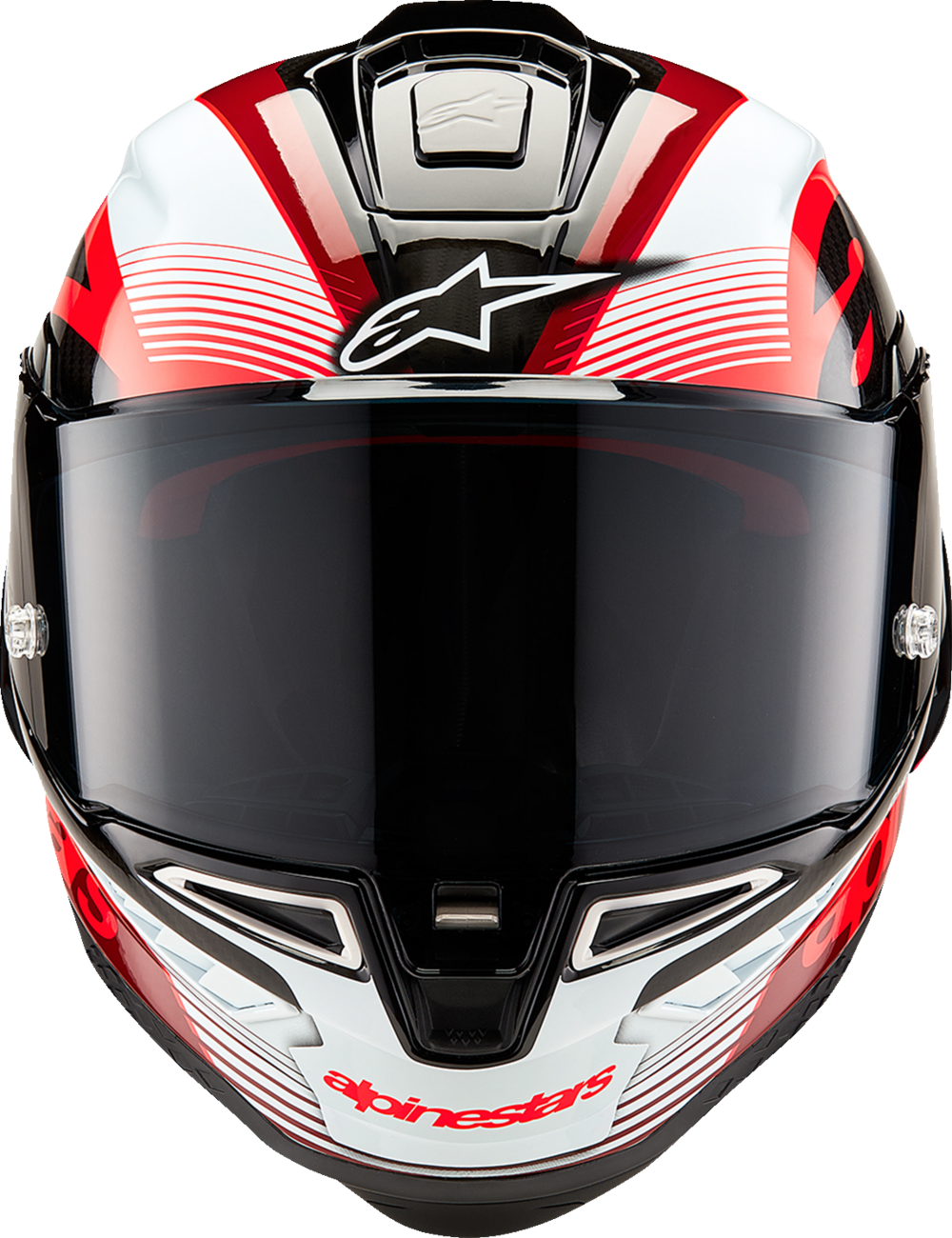 Alpinestars - Supertech R10 Helmet - Team - Black/Carbon Red/Gloss White