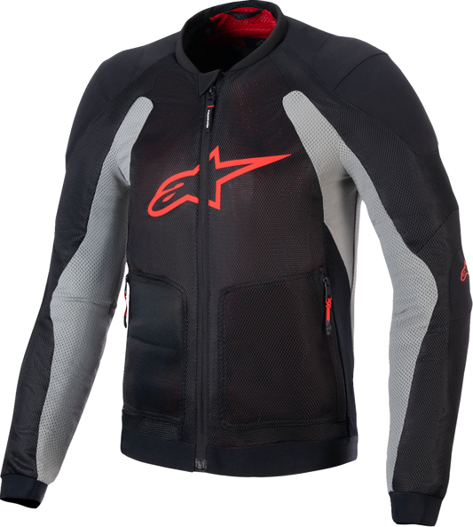 Alpinestars - Troop-Air Jacket - Black/Ash Gray/Bright Red