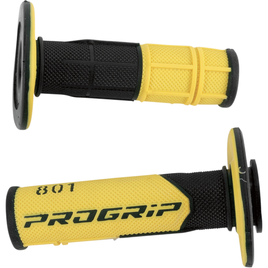 Pro Grip - 801 Hybrid Duo-Density Cross Grips - Black/Yellow