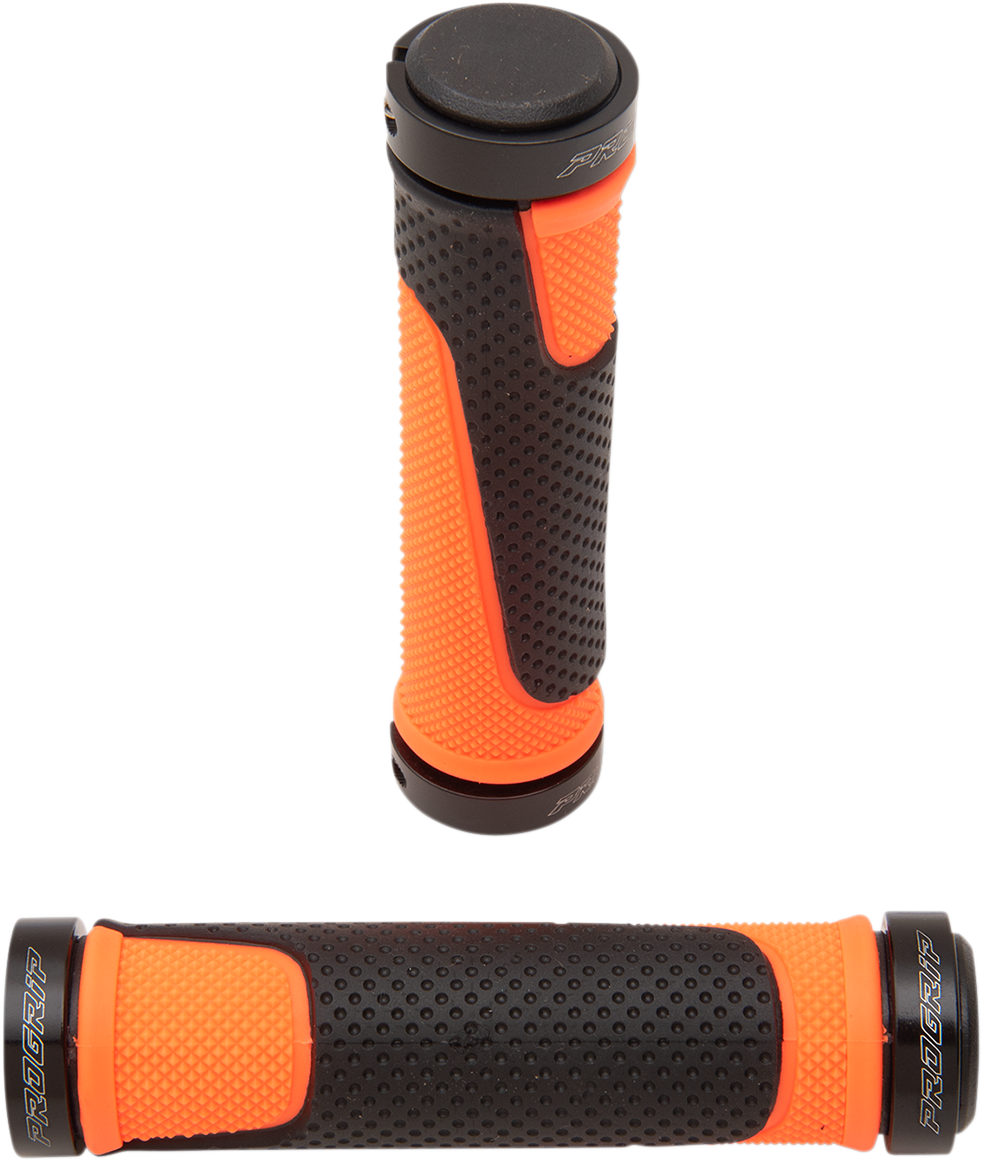 Pro Grip - 997 Lock-On Open End Locking Grips - Fluorescent Orange/Black